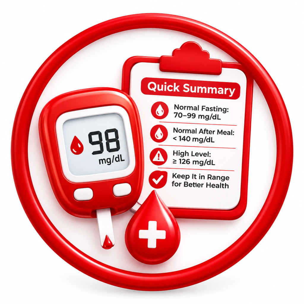 Diabetes quick facts summary infographic — symptoms, causes, diagnosis and treatment