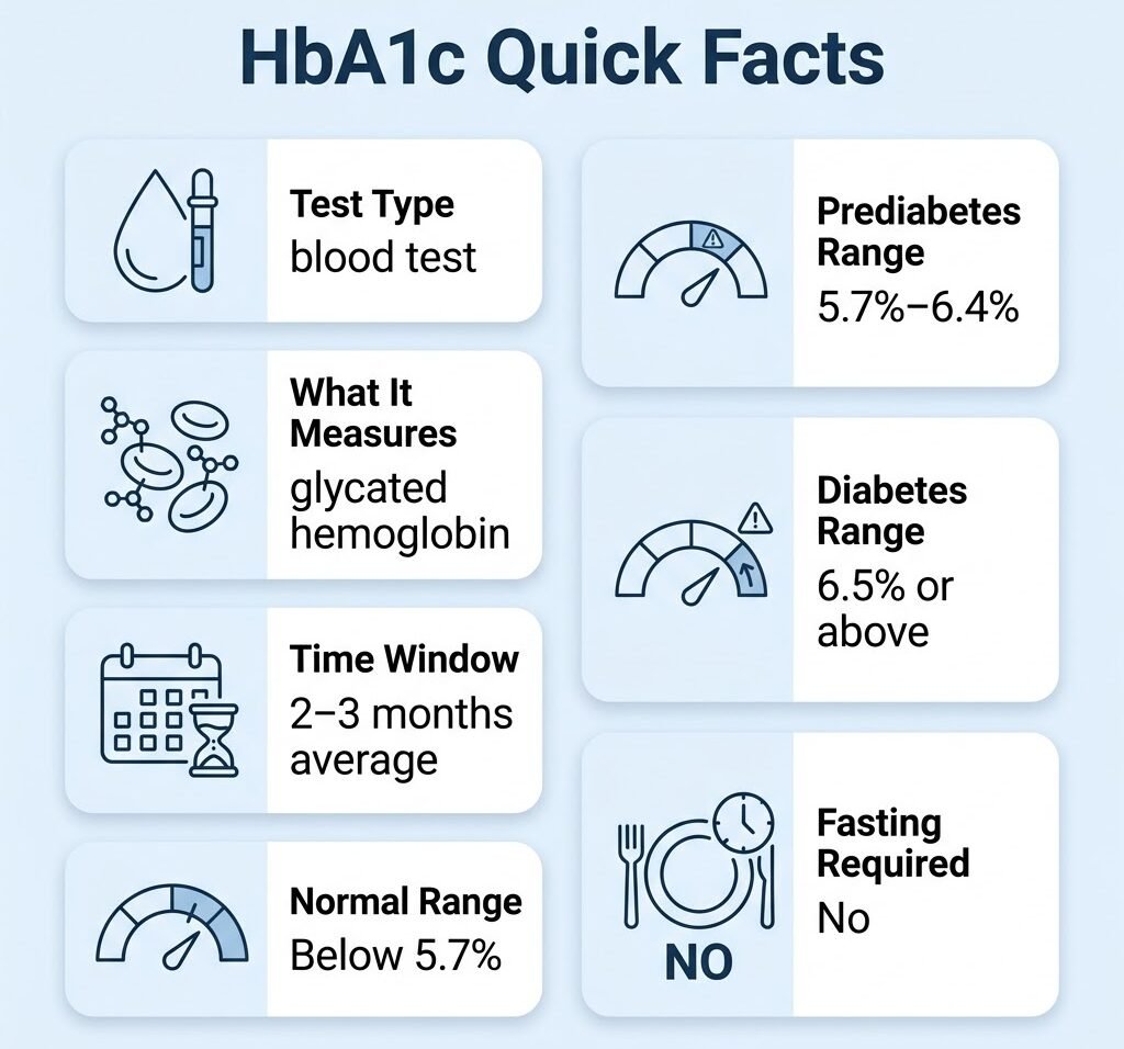 HbA1c Test: Normal Range, Prediabetes & Diabetes Levels HbA1c normal, prediabetes and diabetes ranges chart