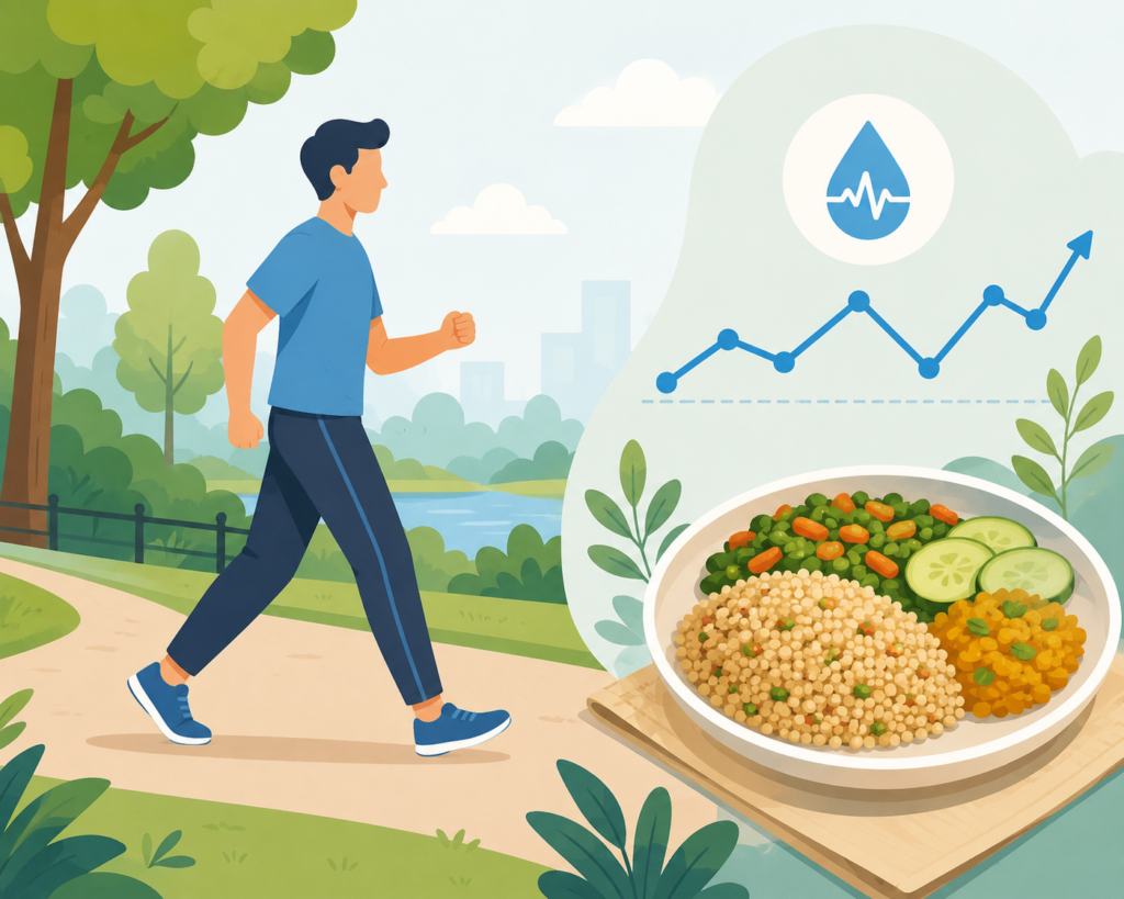 Healthy lifestyle habits to manage high blood sugar