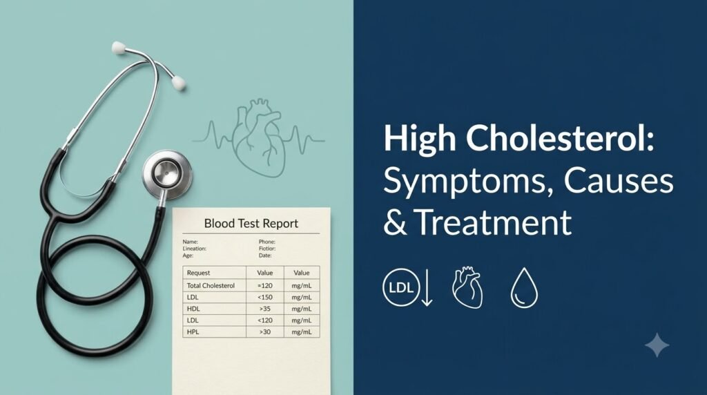 High cholesterol symptoms, causes and treatment guide
