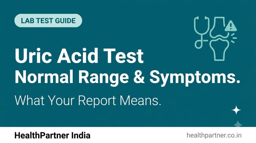 Uric acid test normal range and gout guide — HealthPartner India