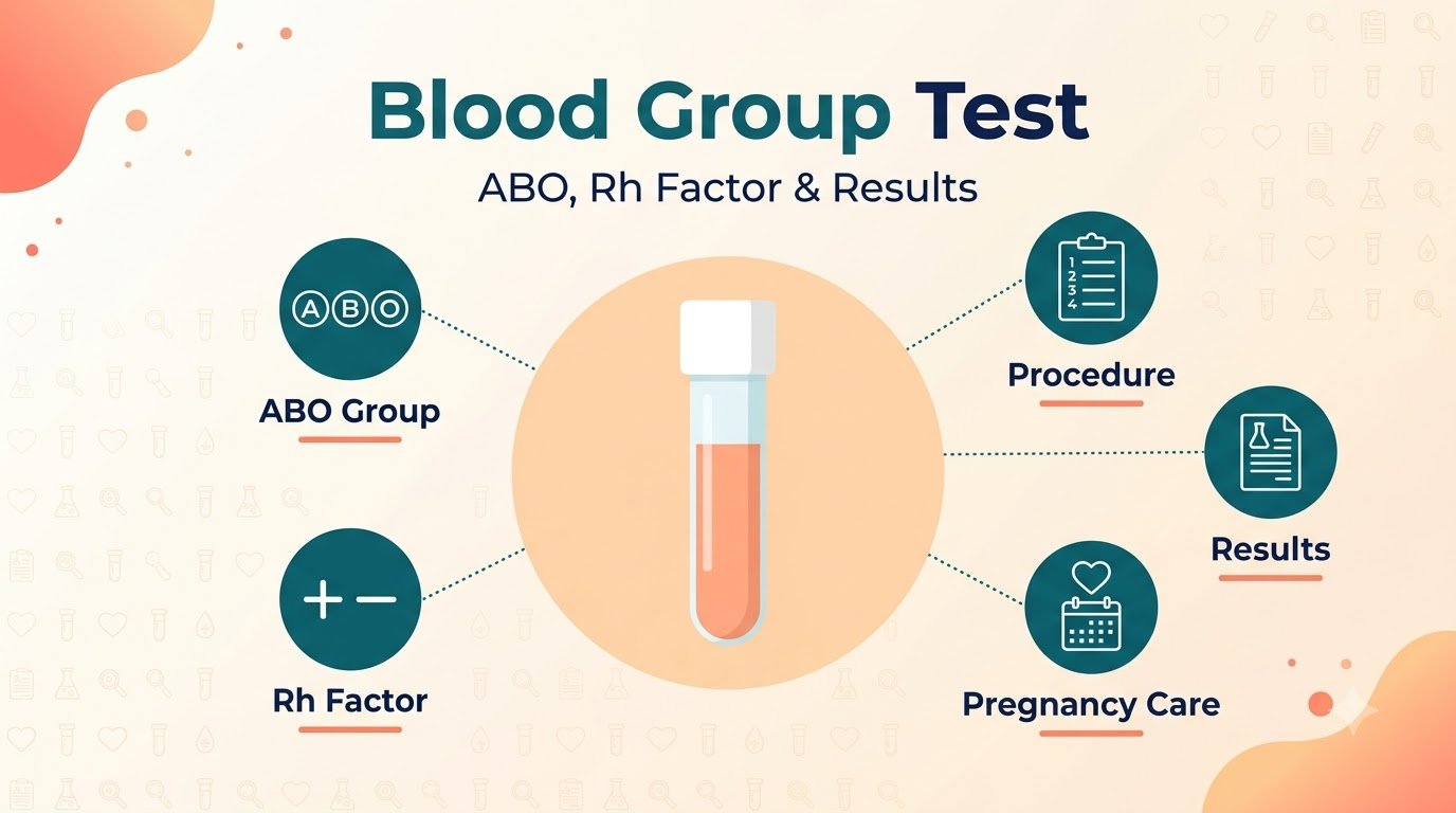 Blood group test, ABO and Rh factor guide